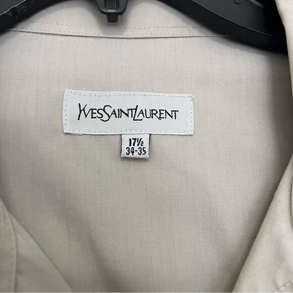 Yves Saint Laurent’s Men’s Button Down Collared Shirt Size 17.5 34-35 - Picture 7 of 10